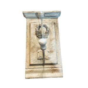 Upcycled cottagecore off white chippy distressed farmhouse wall wood hook